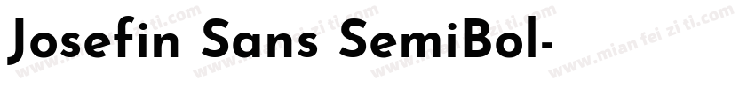 Josefin Sans SemiBol字体转换